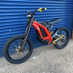 this Red 2023 Sur-Ron Light Bee for sale. Known for its aggressive performance, minimal maintenance, and stunning design, the Sur-Ron Light Bee X