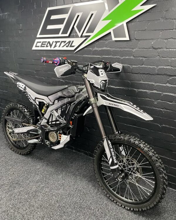 Introducing the white 2023 surron ultra bee for sale — a stunning fusion of lightweight agility, high-voltage power, and off-road domination.