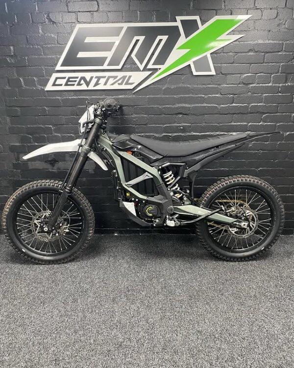 The white 2023 surron ultra bee for sale0 is the next-generation electric motorcycle built for riders who demand more power, more torque, and more tech