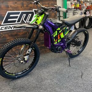 The purple 2023 surron light bee for sale is the perfect blend of eye-catching design and impressive off-road capabilities.