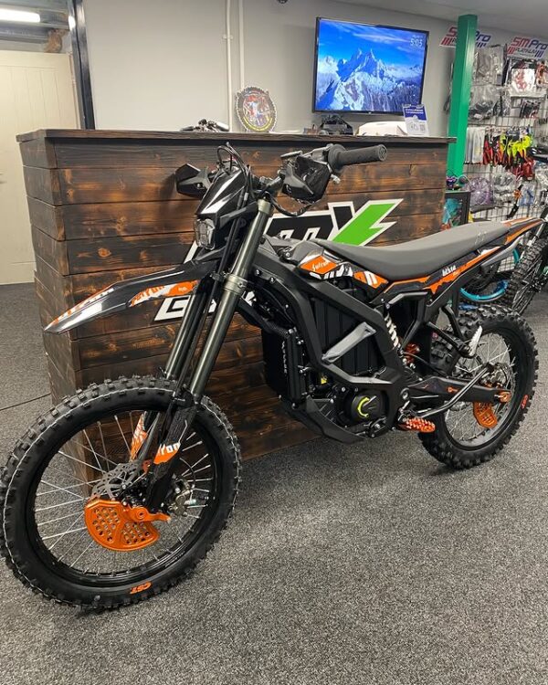 Meet the Oorange surron ultra bee black edition for sale, a fully custom electric motorcycle designed for serious performance and bold style