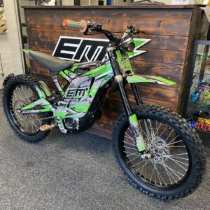 Presenting the green 2022 surron light bee x4 for sale , an electric dirt bike that redefines performance, control, and style