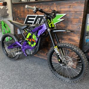 powerful electric dirt bike that’s built to dominate the trails and turn heads? Check out this purple 2024 surron light bee x5 for sale